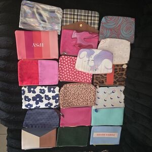 Multi-Color Accessory Pouch - Cute Patterned Wallet , Makeup Bag